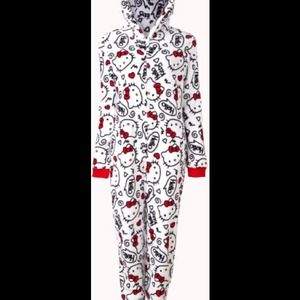 Hello Kitty Footsie Pajamas Forever 21