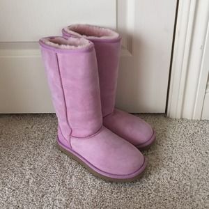 Pink tall UGGs