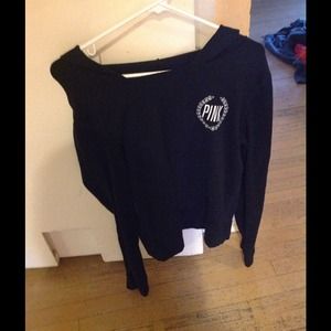 Victoria's Secret PINK black long sleeve hoodie