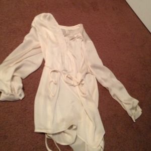 Silk maternity shirt