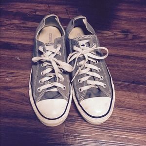 Grey Converse shoes