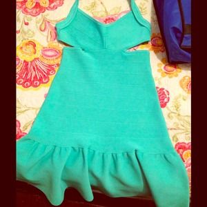 Guess fit and flare bandage dress.