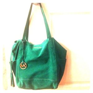 michael kors large tote green