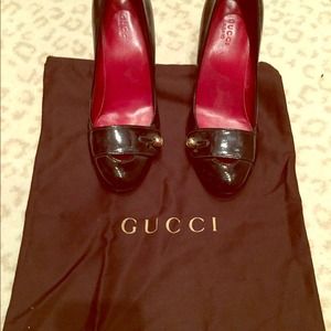 Black Gucci shoes