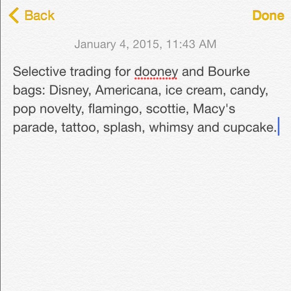 Selective Trading for Dooney and Bourke bags