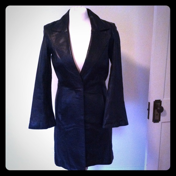 Arden B 100% Leather Coat