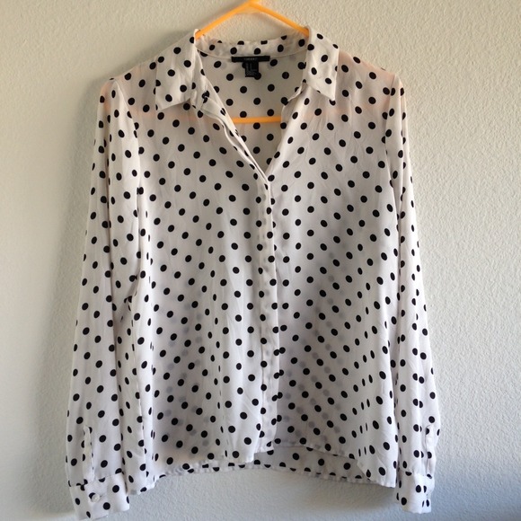 Forever 21 Tops - Forever 21 Polka Dot Blouse