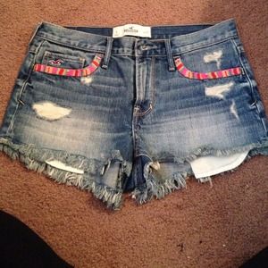 Denim Hollister shorts