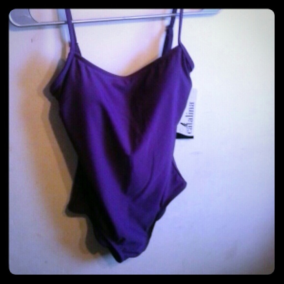 Catalina one-piece purple swimsuit