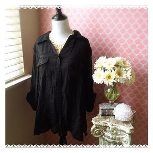 🌸NWT black sheer Elementz top🌸