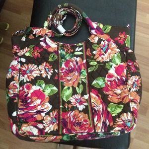 Vera Bradley 2 Way Tote in English Rose
