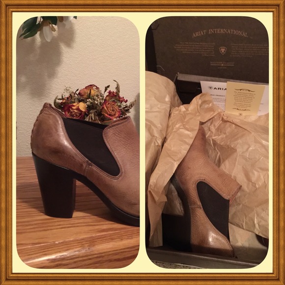 NWT Ariat leather boots. SZ 7 1/2B - Picture 3 of 4