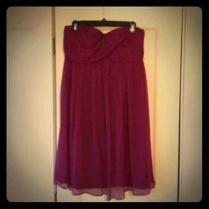 J.Crew strapless bridesmaid dress