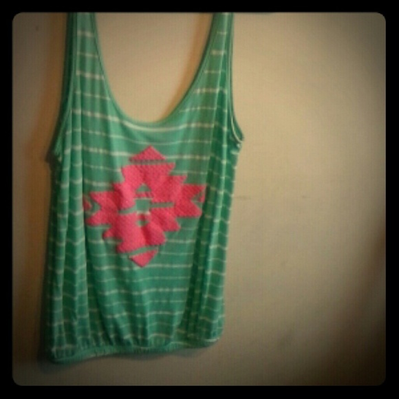 Rue 21Mint green and pink tank