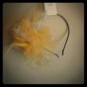 Yellow statement headband