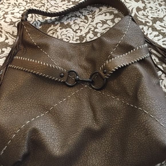 Gold Nine West purse