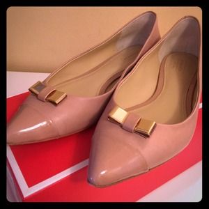 Coach wynter semi mat flats in warm blush