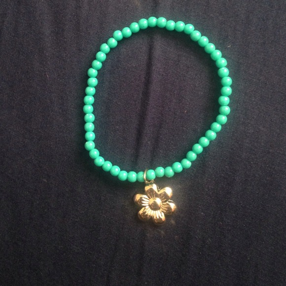 Pack of four teal stretch bracelets - Picture 2 of 4