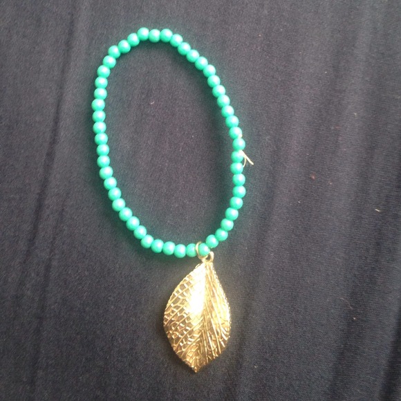 Pack of four teal stretch bracelets - Picture 4 of 4