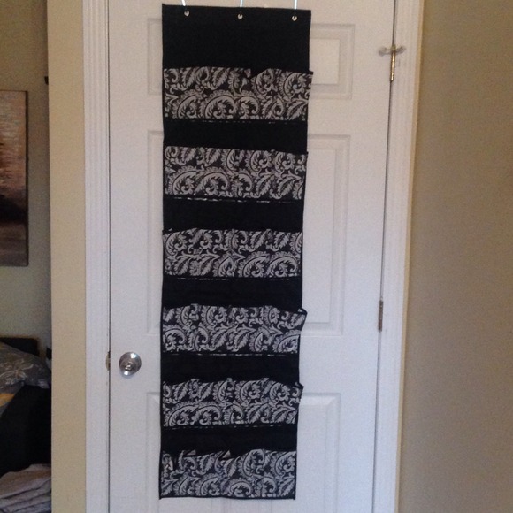Over the door shoe storage