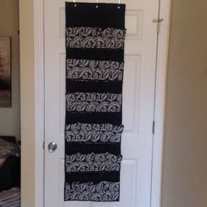 Over the door shoe storage