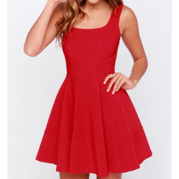 Red dress