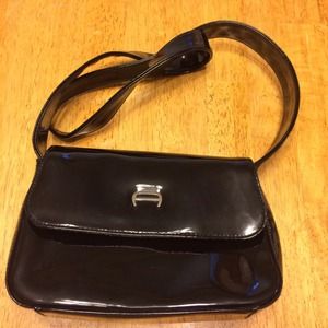 Black Etienne Aigner Small PVC Purse