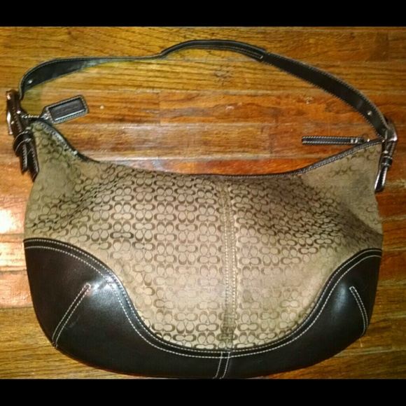 Authentic coach bag purse leather bottom