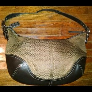 Authentic coach bag purse leather bottom