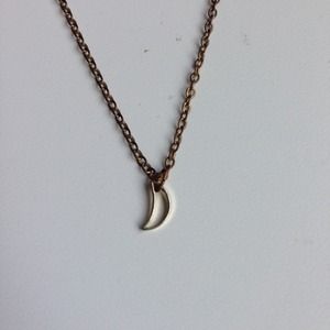Brandy Melville gold moon necklace