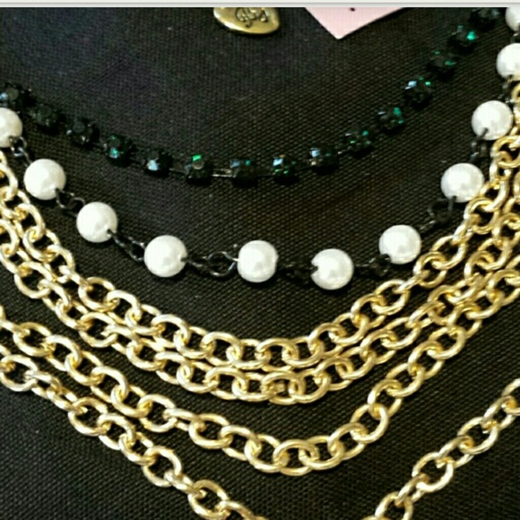 SOLD in Jennifer's bundle! 6 tier 6 charm necklace - Picture 4 of 4