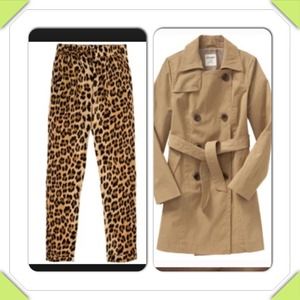 Zara Leopard Pants & Old Navy Jacket