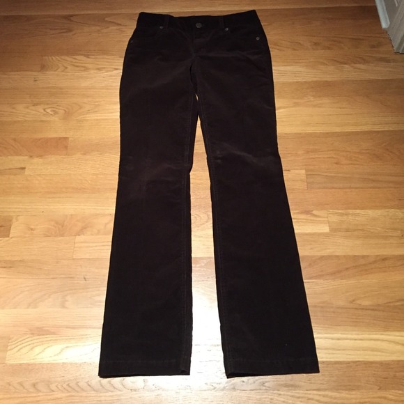 J.CREW "favorite fit" chocolate brown corduroys - Picture 1 of 4