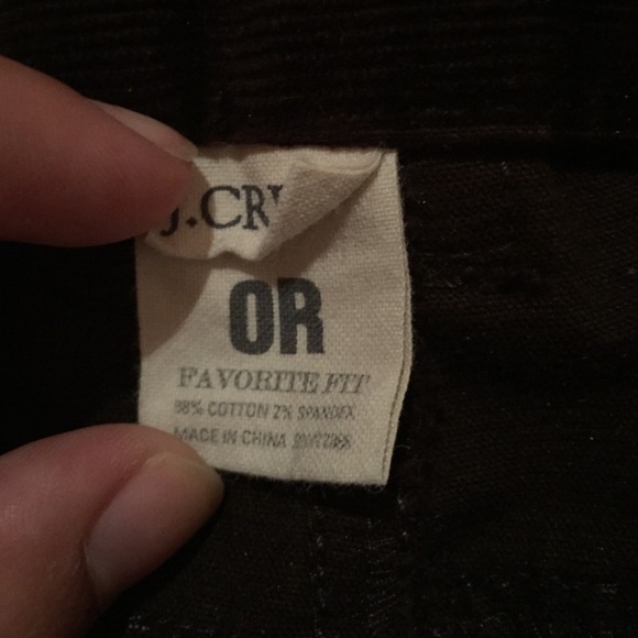J.CREW "favorite fit" chocolate brown corduroys - Picture 2 of 4