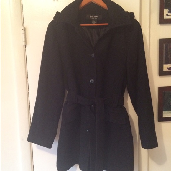 Bundle! New York & Co. Wool peacoat & White Dress