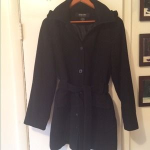 Bundle! New York & Co. Wool peacoat & White Dress