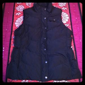 Black puffy vest