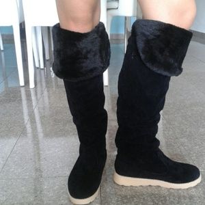 Over the knee- Black winter boots