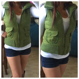One Day Sale! Faux fur trimmed vest