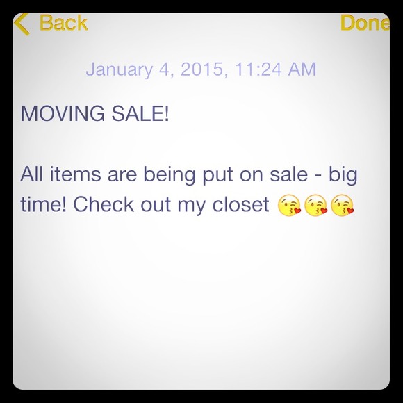 My closet is on sale poshers!! Big time steals 🎉 - Picture 1 of 1
