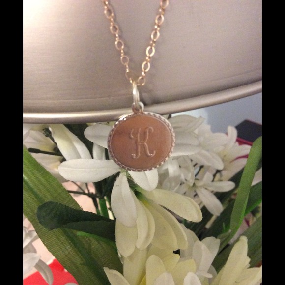 Initial "K" necklace