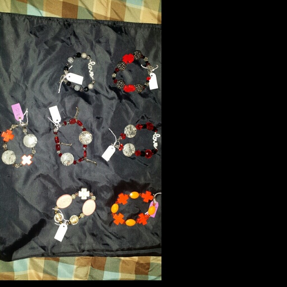 Chunky cowgirl style bracelets