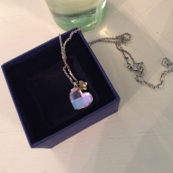 Authentic Swarovski crystal heart necklace