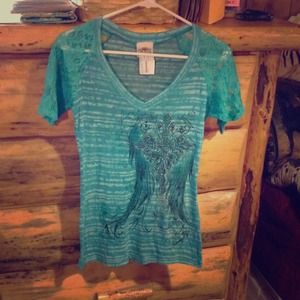 Cowgirl burnout size Med lace top