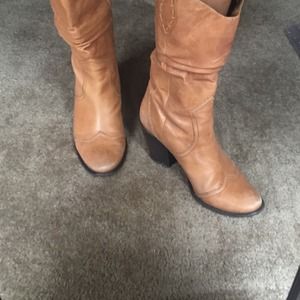 Tan boots