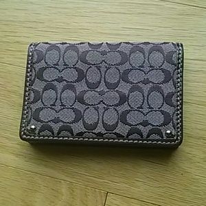 NWT Plum Coach Business card holder