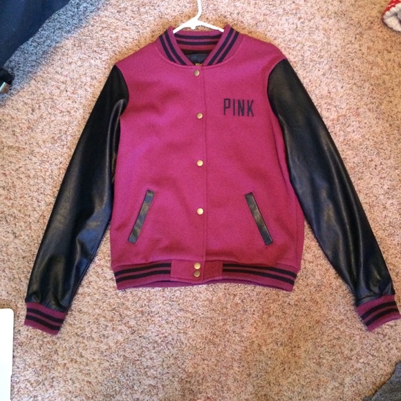 PINK varsity jacket