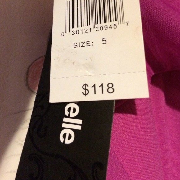 Fuchsia and peach prom dress - Picture 4 of 4