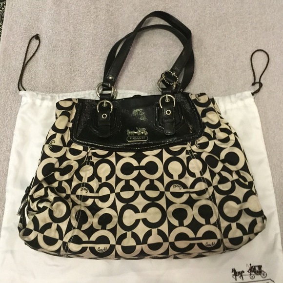 Authentic winter white Coach Purse