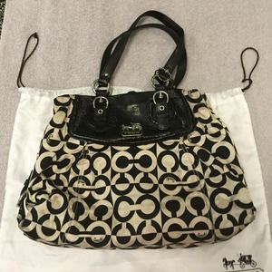 Authentic winter white Coach Purse